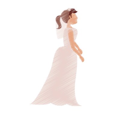 Gelin kadın güzel çizim