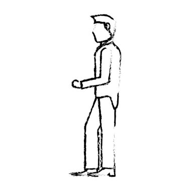 portre Damat Düğün kroki