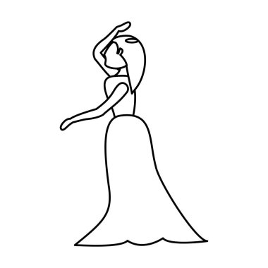 portre kadın gelin görüntü anahat