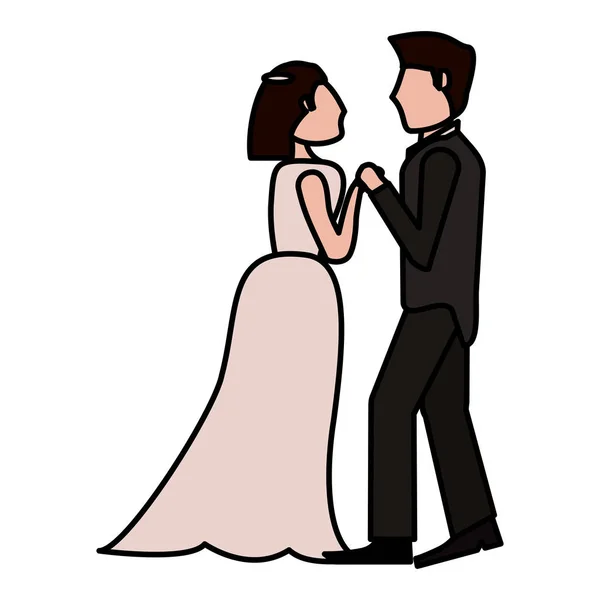 カップルの結婚式の愛のイメージ — ストックベクタ