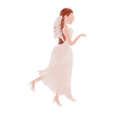 Gelin kadın güzel çizim