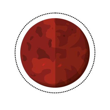 mars gezegeni alanı gölge