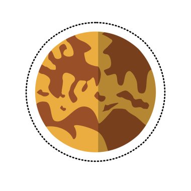 Merkür gezegenin uzay gölge