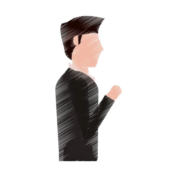 Dessin homme marié image — Image vectorielle