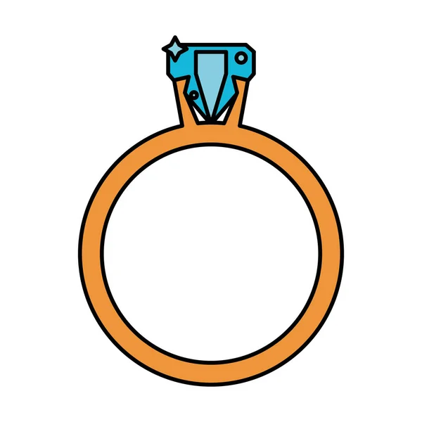 Anillo de oro símbolo de boda — Archivo Imágenes Vectoriales