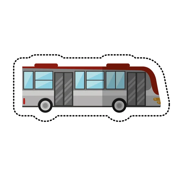 Bus public transport vehicle — Stock Vector