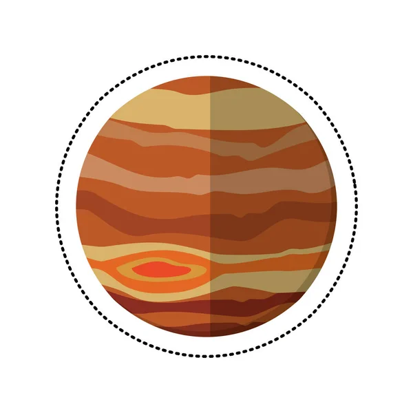 Júpiter planeta sombra espacial —  Vetores de Stock