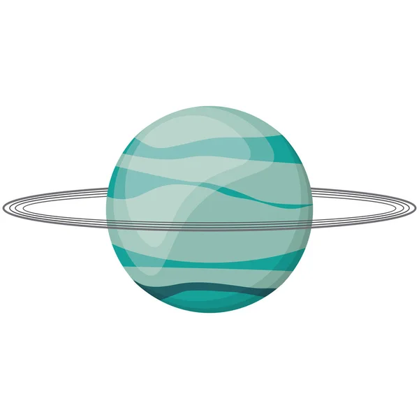 天王星の惑星空間イメージ — ストックベクタ