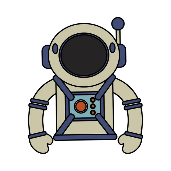 Astronaut suit helmet space — Stock Vector