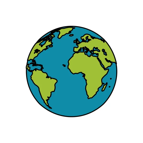 Tierra planeta mundo imagen — Vector de stock