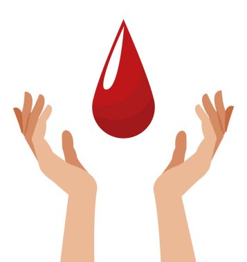 kan damla görüntü ile el