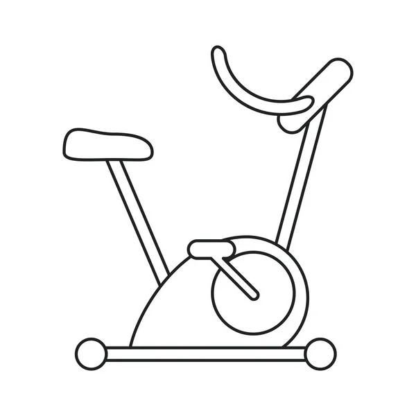 Bicicletta esercizio statico schema di allenamento — Vettoriale Stock