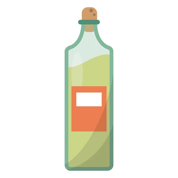 Jugo de botella fresca saludable — Vector de stock