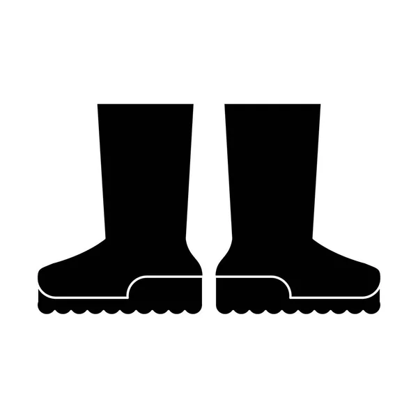 靴子橡胶园艺象形 — 图库矢量图片