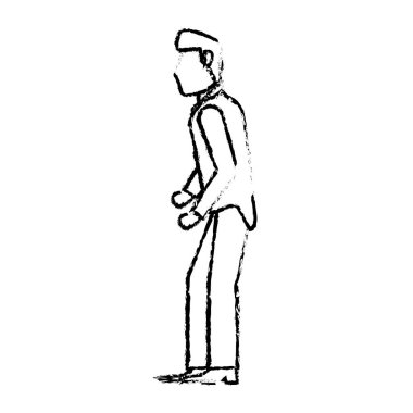 portre Damat Düğün kroki