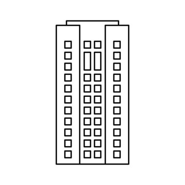 mimari yerleşim gökdelen anahat oluşturma