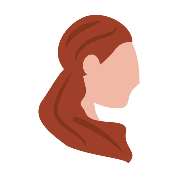 Obrazu głowa Kobieta Panna Młoda — Wektor stockowy