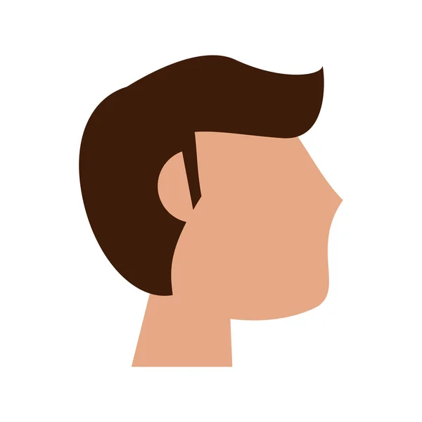 Perfil hombre novio casado — Vector de stock