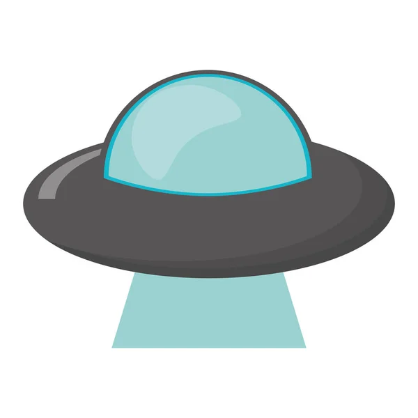 UFO voertuig ruimtelijke beeld — Stockvector