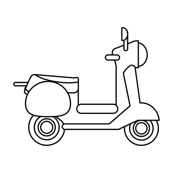 Imagen del vehículo de transporte de scooter — Vector de stock