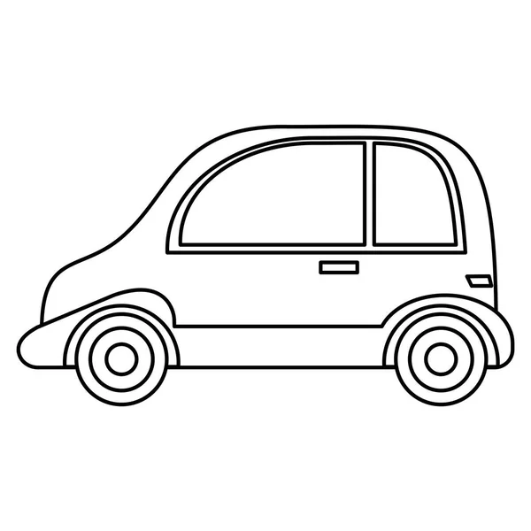 Taxi veicolo automobilistico contorno — Vettoriale Stock