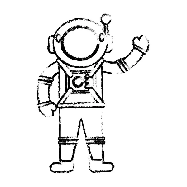 Космонавт в костюме астронавта — стоковый вектор