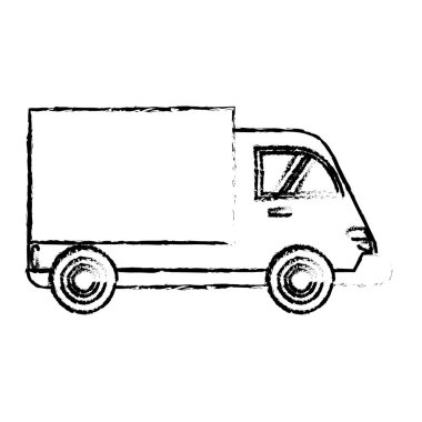 Teslimat kamyon kargo taşıma kroki