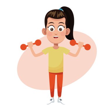 Kız ağırlık spor uygulama