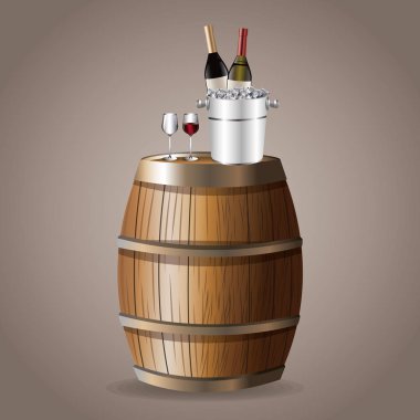 şişe şarap varil cam buz kovası