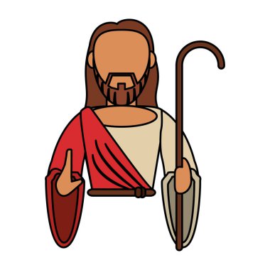 İsa Mesih Katolik sopa ile