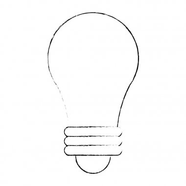 Kroki ampul ışık fikir simgesi