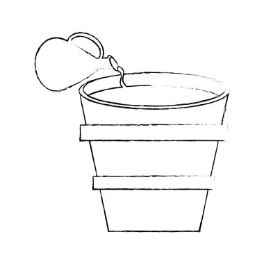 kova ahşap su görüntü kroki