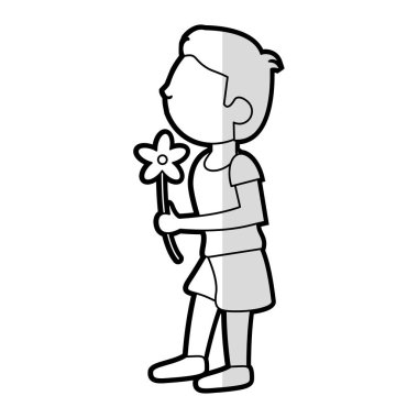 çizgi film oğlu çocuk çiçek