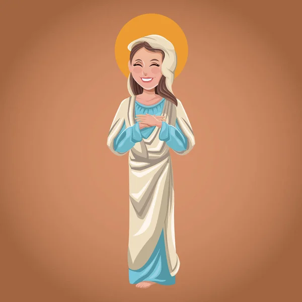 Meryem Ana manevi dini Hıristiyan — Stok Vektör