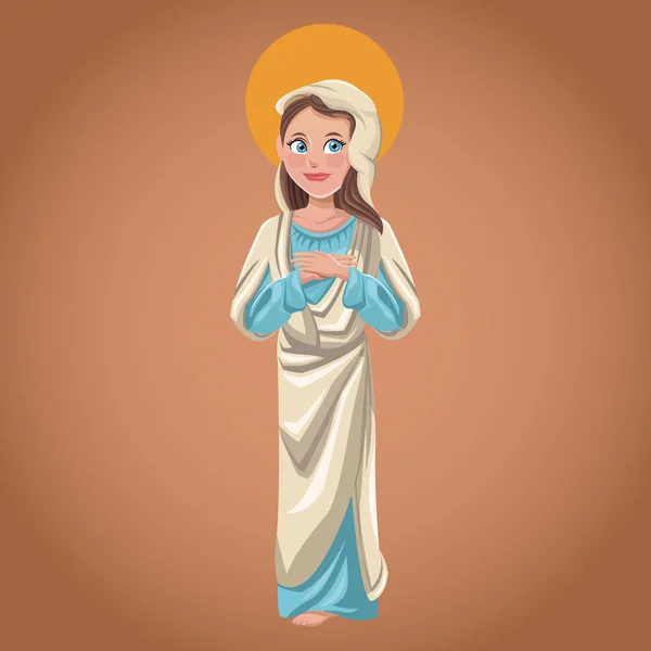 Virgen María saco espiritual imagen — Archivo Imágenes Vectoriales
