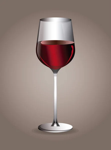 Wein Getränkegläser Image — Stockvektor