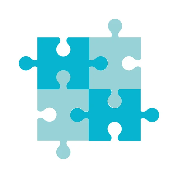 퍼즐 퍼즐 팀 조각 아이콘 — 스톡 벡터
