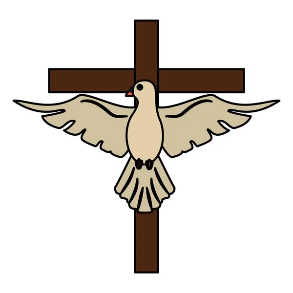 Holy spirit cross sac hope — стоковый вектор