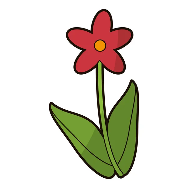 Virág dekoráció jelen kép — Stock Vector