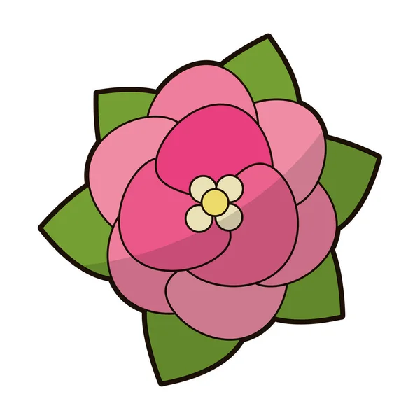Flor rosa decoración floral — Vector de stock