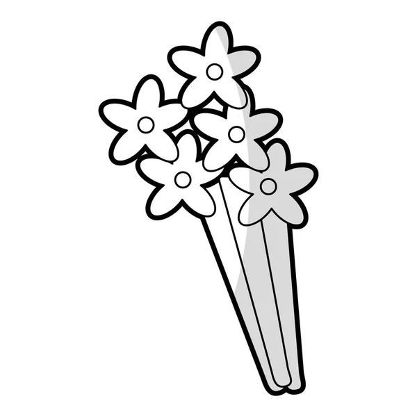Fleurs bouquet décoration florale — Image vectorielle