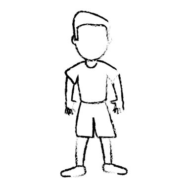 karakter oğlum erkek görüntü kroki