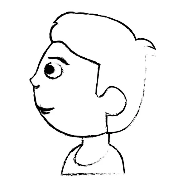 Kopf Baby Charakterbild — Stockvektor
