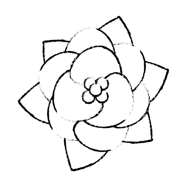 Blumenschmuck florale Ikone — Stockvektor