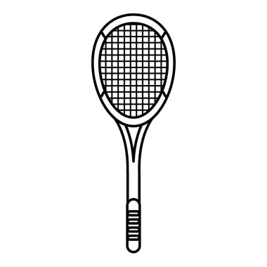 Tenis raketi ekipman görüntü anahat
