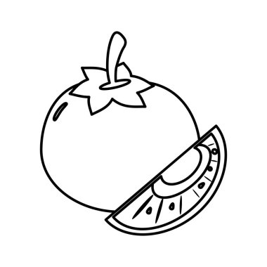 dilim domates yemek sağlıklı görüntü anahat