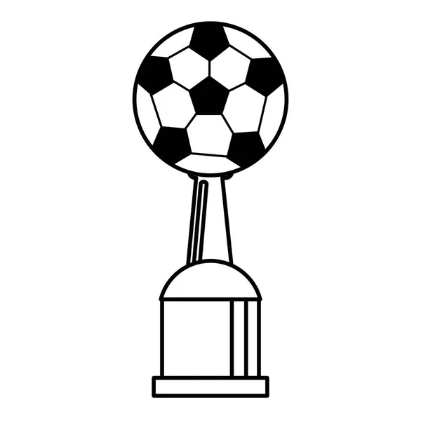 Prêmio Copa futebol esporte esboço — Vetor de Stock