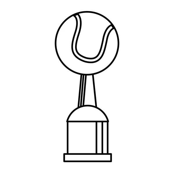 Prêmio Copa tênis esporte esboço —  Vetores de Stock