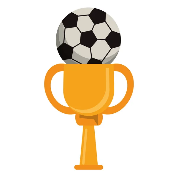 Trophy Voetbal bal winnaar — Stockvector