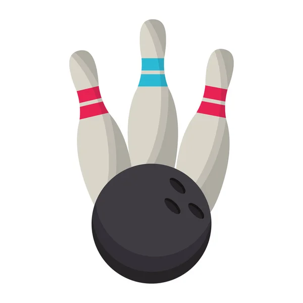 Bowlingball Stift Spiel — Stockvektor